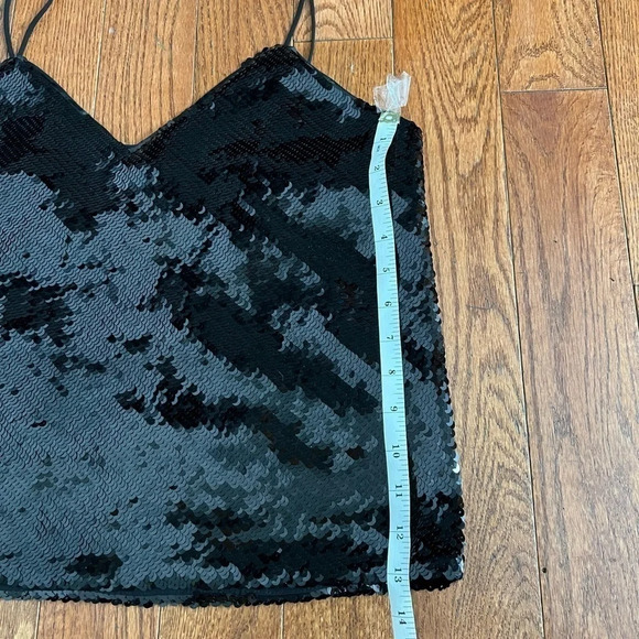 Express Cropped Sequin Cami Sz S - Picture 9 of 9
